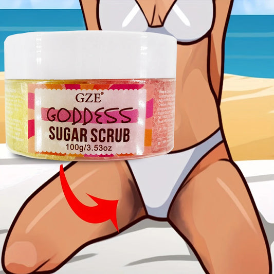 Goddess Body Sugar Scrub - Skin Care Exfoliating Scrub - Moisturizing Body Polish Scrub for Skin, Cellulite, Dead Skin