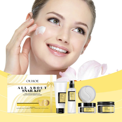 OUHOE | Snail Mucin 96% | Anti-Aging, Repair & Brightening Korean Skincare Set