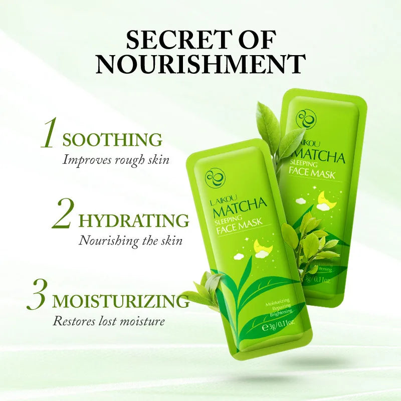 Green Tea & Sakura Skincare Kit | Korean Cosmetics for Women | Moisturizing, Acne Care & Exfoliating Face Set