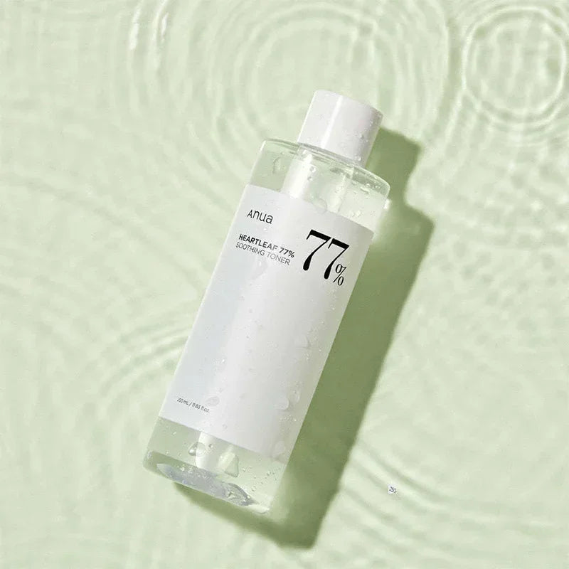Anua Heartleaf Skincare Set | Anti-Aging Essence, Moisturizing Toner & Cleanser | Fades Fine Lines & Deep Cleans