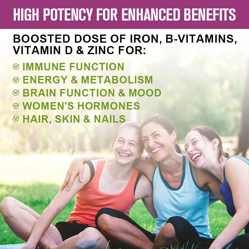 Bcuelov | Women's Multivitamin | 21 Vitamins & Minerals for Hair, Skin & Immunity
