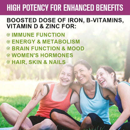 Bcuelov | Women's Multivitamin | 21 Vitamins & Minerals for Hair, Skin & Immunity