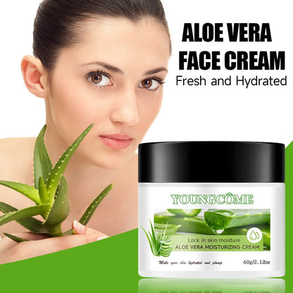 YOUNGCÔME | Aloe Vera Moisturizing Cream | Hydrating, Anti-Wrinkle, Pore Tightening
