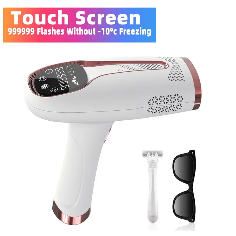 Permanent IPL Laser Hair Remover | Vibration Shaver | Facial & Body Use for Men & Women