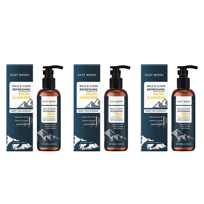 East Moon | Honey & Wild Geranium Facial Cleanser | Gentle Cleansing, Oil Control & Skin Refreshing