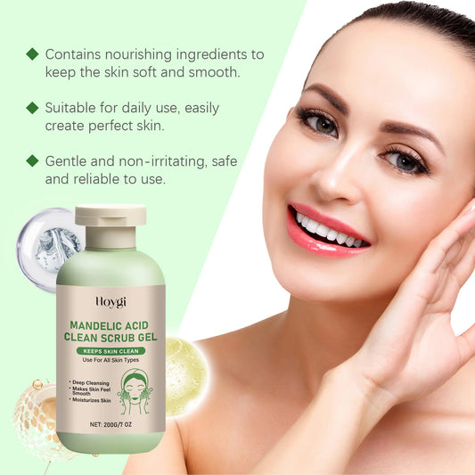 200g Exfoliating Gel Body Scruber Gentle Physical Deep Cleansing Exfoliation Moisturizing for Woman Getting Smoother Skin