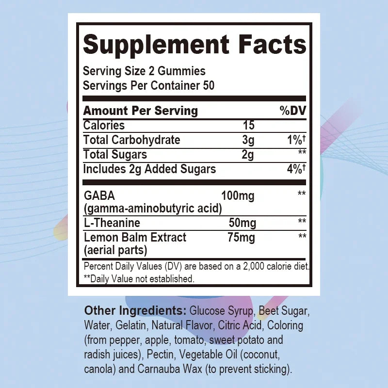 XEMENRY | Stress Relief Gummies | Calm Mood, Sleep & Focus Support with GABA & L-Theanine