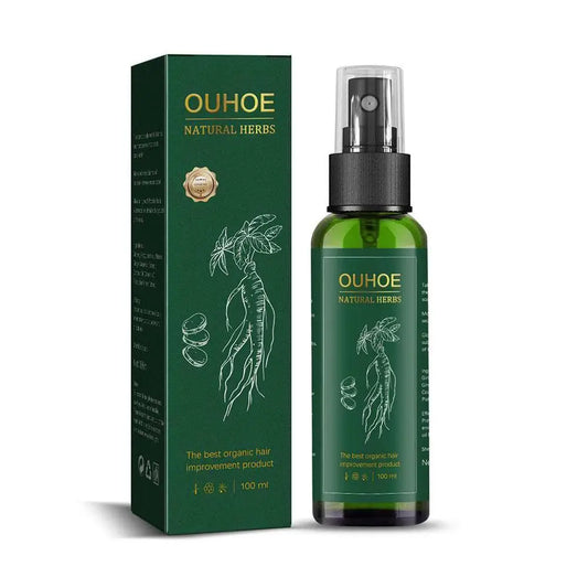 OUHOE Ginseng Hair Serum – 2pcs x 100ml Herbal Spray for Scalp Nourishment & Hair Repair