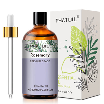 PHATOIL 100ml Natural Essential Oil For Skin Aromatherapy Diffuser Eucalyptus Lavender Vanilla Rose Fragrance Essential Oils