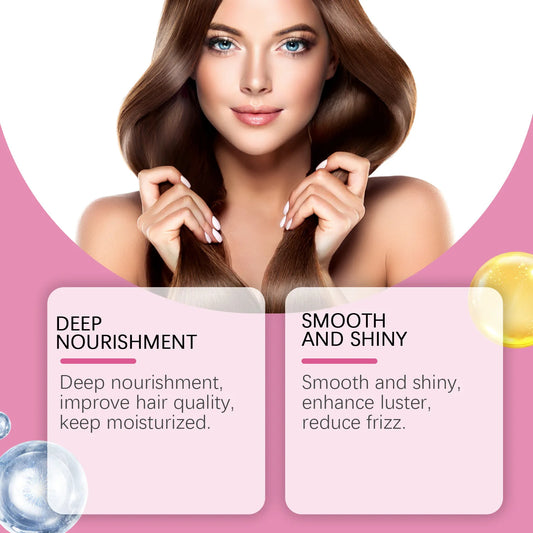 Nourish Leave-In Conditioner 72-Hour Silky Touch Toughness Reinforced Reduce Hair Breakage Prevent Split Ends Smooth Conditioner