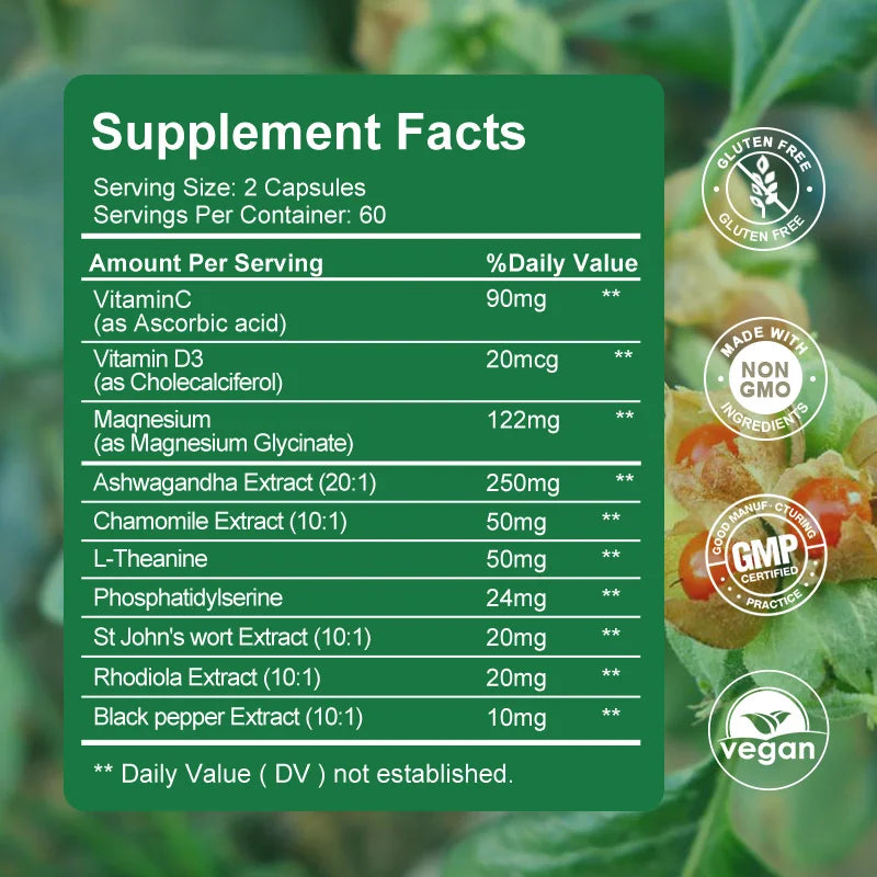 Byur Will | Ashwagandha Cortisol Supplement | Relaxation & Night Support for Men & Women
