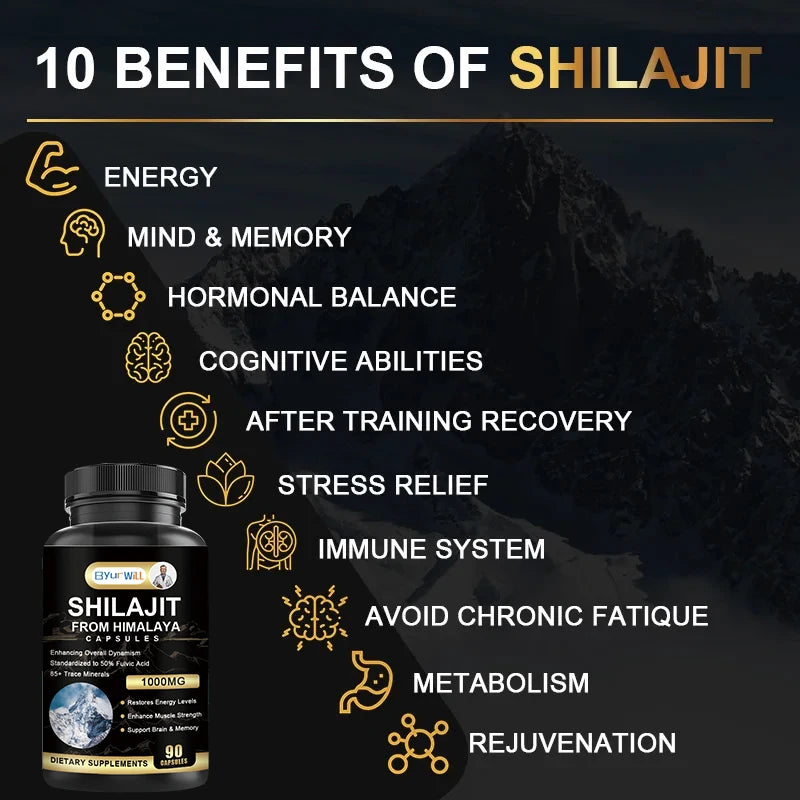 ByurWill Shilajit Himalaya Capsules | Energy Boost, Stamina & Immune Support