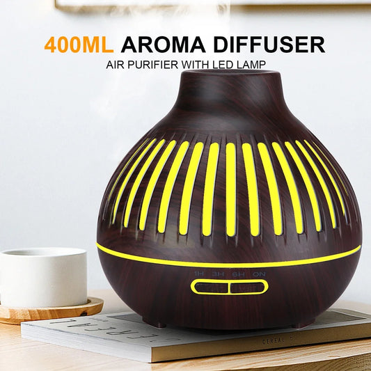 High Quality Aroma Diffuser Humidifier Cool Mist 7-Color LED Night Light Air Humidifier Quiet Air Freshener for Home Office