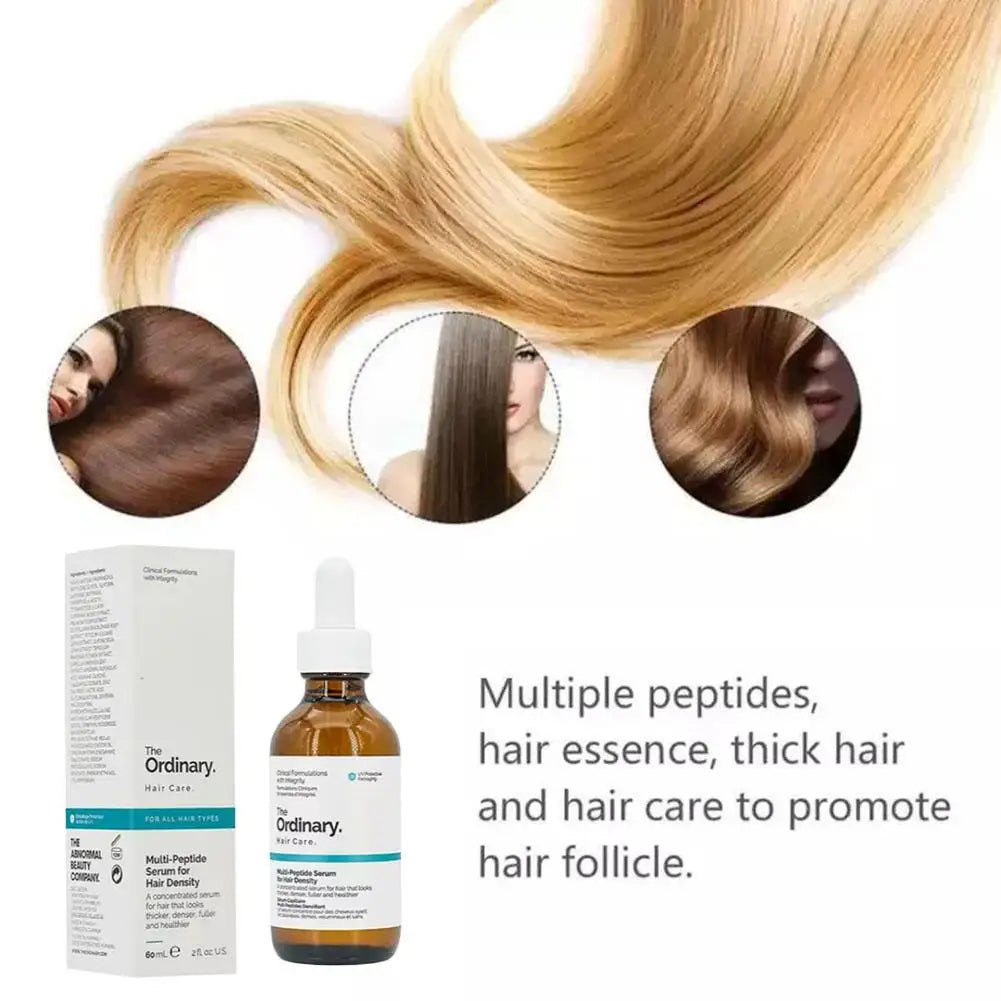 Advanced Hair Care Serum with Multi-Peptides for Enhanced Hair Density and Scalp 60ml Bottle for All Hair Types