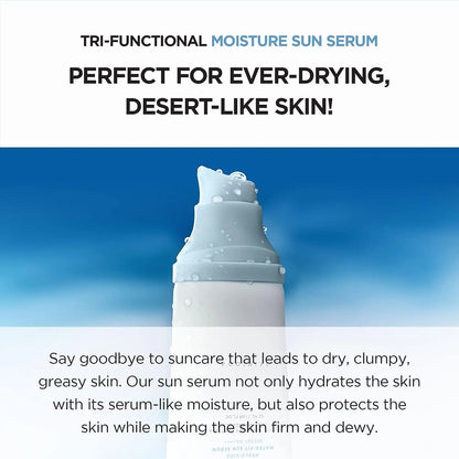 Hyaluronic Acid, Centella Asiatica | Moisturizing, Light, Nourishing Water-Based Sunscreen | 50ml