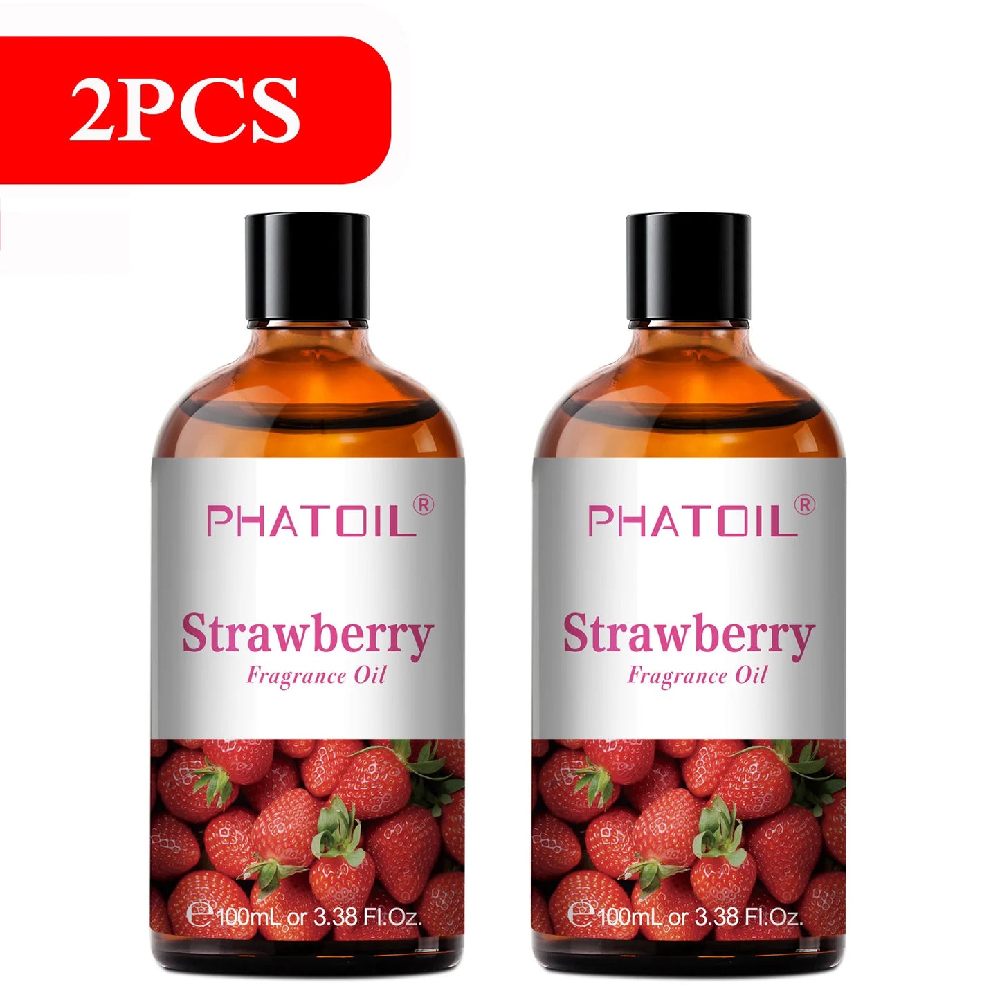 PHATOIL 100ml Aromatherapy Fragrance Oil Coconut & Vanilla Strawberry Cherry 2PCS/1PCS Aroma Oils For Diffuser Candle Making