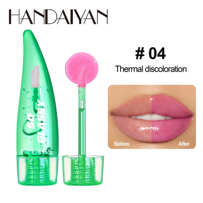 1 Pcs Aloe Vera Magic Lip Balm Temperature Color Change Nutritious Natural Moisture Lipstick Safe Ingredients Care Makeup Lips
