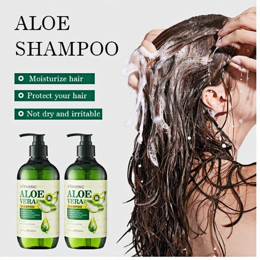 KORMESIC Aloe Vera Shampoo – 500ml Deep Cleansing, Moisturizing & Long-Lasting Oil Control Hair Care