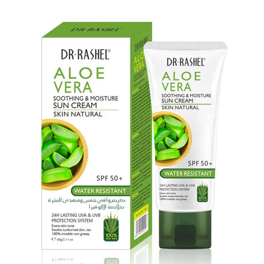DR.RASHEL SPF 50 Sunscreen BB Cream – 60ml Moisturizing Face & Body Sunblock with Aloe Vera