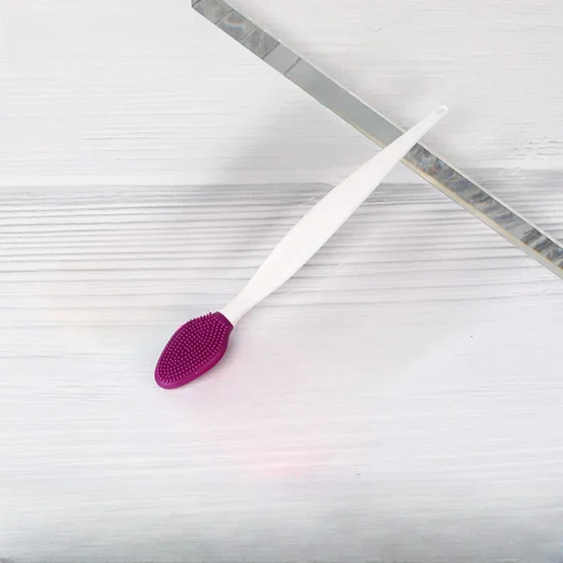 Skin Care Lip Exfoliating Facial Cleansing Face Scrub Nose Clean Brush Blackhead Remove Silicone Double-Sided Skin Care Tool