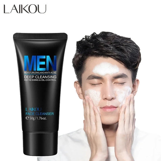 LAIKOU | Anti-Acne & Moisturizing Formula | Deep Cleansing & Oil Control for Men