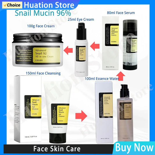 Snail Mucin 96% | Hydrating & Skin Repair | Essence & Multi-Care Formula