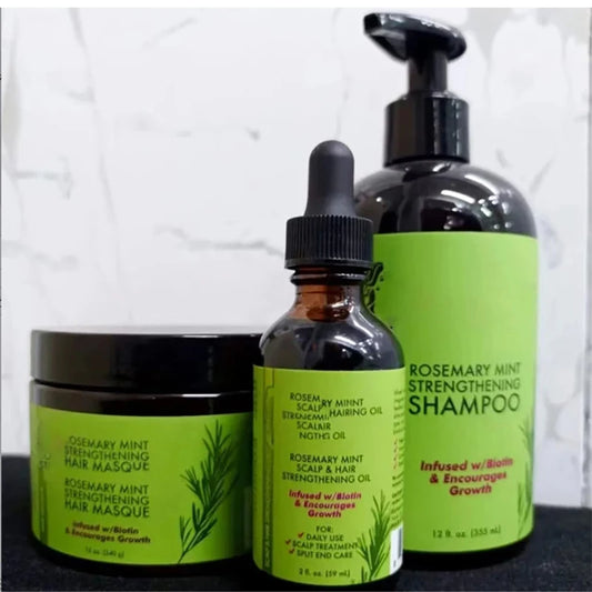 Organics | Rosemary & Mint hair care set | Moisturizing, Strengthening & Repairing