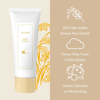 Yifumei | Rice Wash Cleanser | Gentle Cleansing & Deep Moisturizing