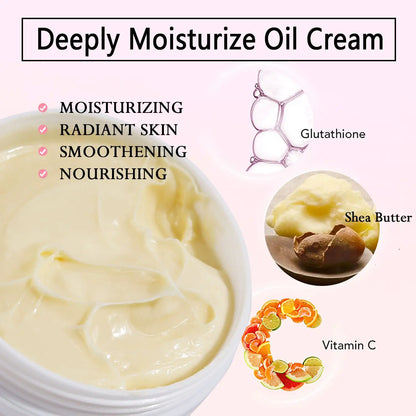 AILKE Whitening Skin Care Cream, Lightening Lotion, Remove Dark Spots With Glutathion, Shea Butter, Moisturizing Body Cream