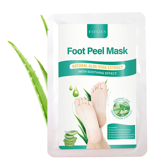 FATAZEN Aloe Foot Peel Mask – 55g Exfoliating & Soothing Treatment for Dry, Cracked Feet (2-Pack)