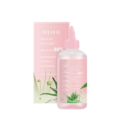 Eelhoe | Pink Aloe 80%, Niacinamide & Vitamin C Toner | Brightening, Hydrating & Soothing Care