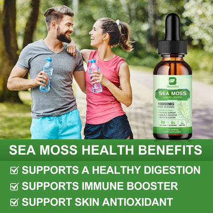 Beworths | Sea Moss Liquid Drops Burdock Root | Thyroid, Immunity & Weight Support