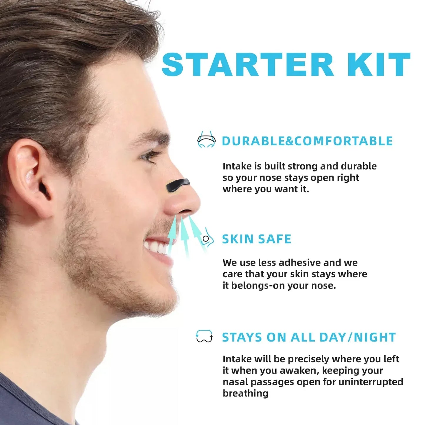 Premier Nasal Dilator|Magnetic Nose Clip|Anti-Snoring, Breathing Support & Sleep Support