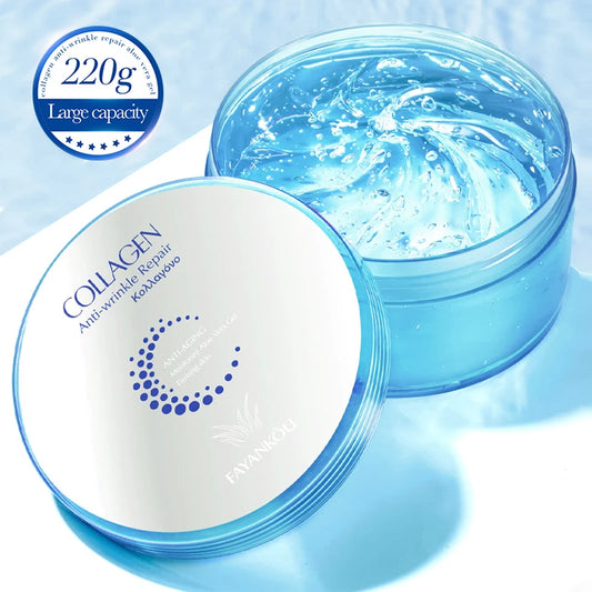Collagen Moisturizing Gel For Face & Body, After Sun Aloe Vera Lotion Non-sticky Fast Absorb Deep Hydrating Face Moisturizer
