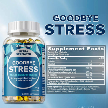 Xemenry | GABA L-Theanine Capsules | Stress Relief & Mood Balance Support