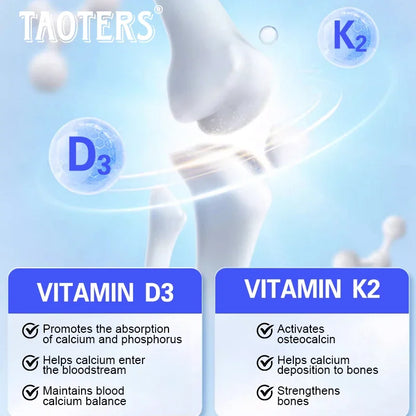 Taoters | Vitamin D3 K2 Capsules | Bone & Cardiovascular Health Support