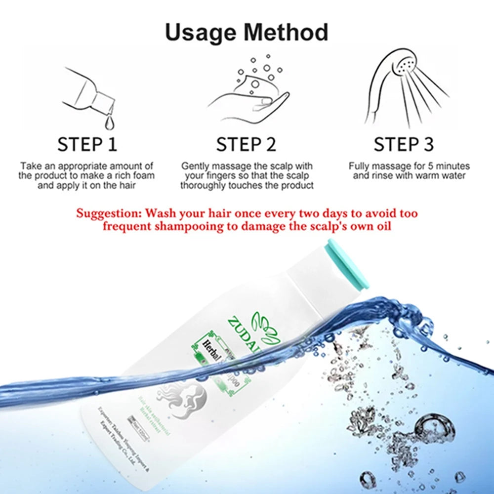 Zudaifu Herbal Therapeutic Shampoo – 120ml Anti-Dandruff, Anti-Itch & Scalp Relief Hair Care