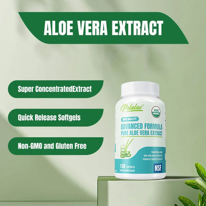 Pslalae | Organic Aloe Vera Capsules | Gut Health, Digestive Comfort, Immune Support | 60 Capsules