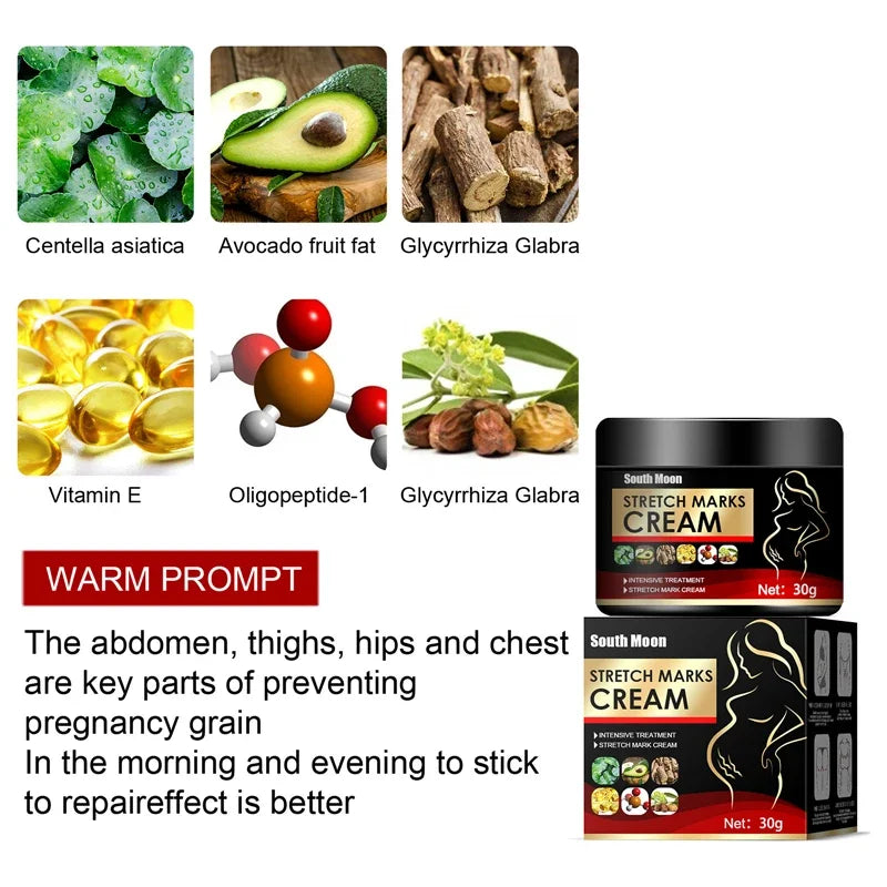 Effective Remove Pregnancy Scars Acne Cream Stretch Mark Treatment Maternity Repair Anti-Aging Anti-Winkle Firming Body Cream