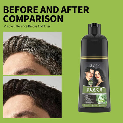 500ml Rosemary Gray Hair Dye Shampoo Hair Instant Coloring Cover Shampoo Men Women Nourish Hair Quick Blackening Plant Shampoo