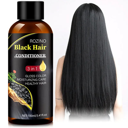 3 IN 1 Black Hair Conditioner, Which Can Fix Hair, Make Hair Smooth, Dry And Coarse, Smooth Bifurcated, Healthy And Bea