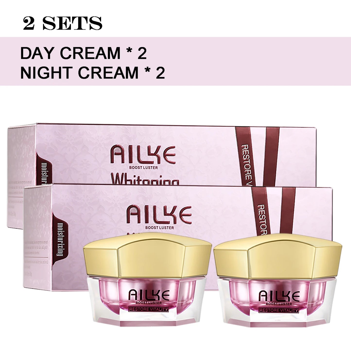 AILKE | Lightening Cream Set | Dark Spot Reduction, Brightening & Antioxidant Skincare Set