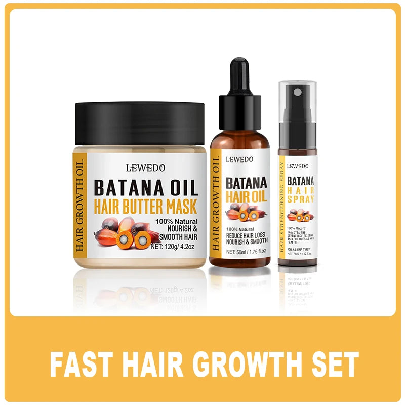 Pure Batana Hair Care Oil Thickening Spray Batana Hair Growth Spray 30ml Moisturizing Strengthens Hair Prevents Hair Loss Mask