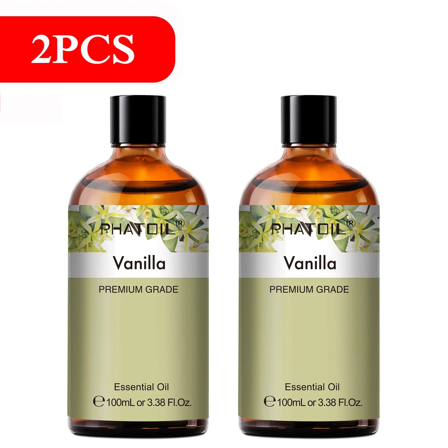 PHATOIL 100ml Natural Essential Oil For Skin Aromatherapy Diffuser Eucalyptus Lavender Vanilla Rose Fragrance Essential Oils