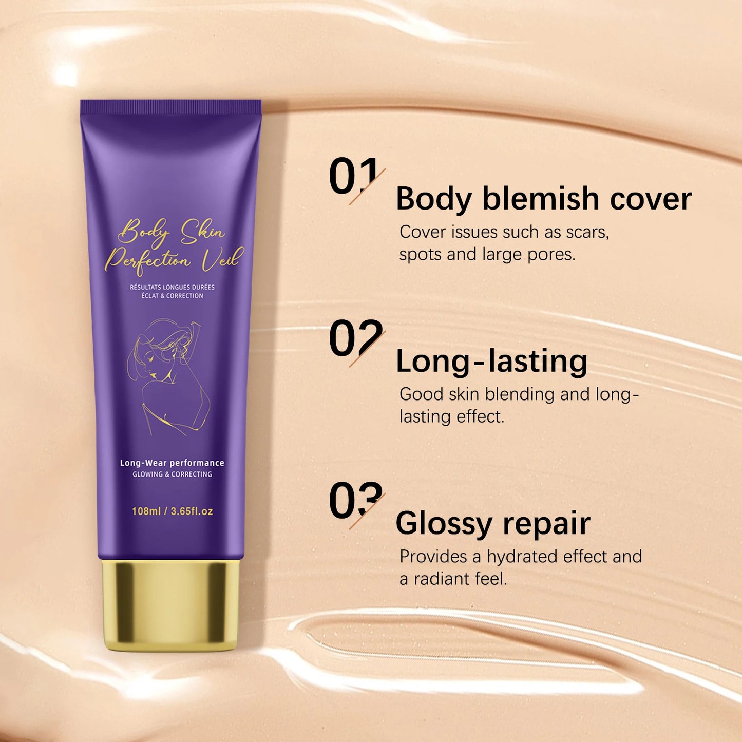 108ML Full Coverage Concealer Set– Hides Tattoos/Scars/Blemishes Waterproof Long-Lasting Natural Matte Foundation for All Skin