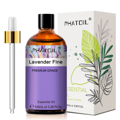 PHATOIL 100ml Natural Essential Oil For Skin Aromatherapy Diffuser Eucalyptus Lavender Vanilla Rose Fragrance Essential Oils