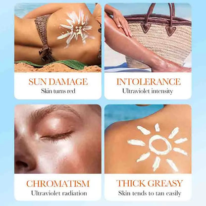 SADOER | Dual Tube, Multi-Effect Formula | SPF 50+ PA+++ Facial Sunscreen & Solar Blocker | Face Protector Skincare