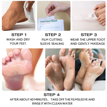 Aloe Foot Peel Mask For Dry Rough Cracked Feet,Brightening Your Feet,Soothing Your Feet&Heel,Make Your Feet Smooth And Soft