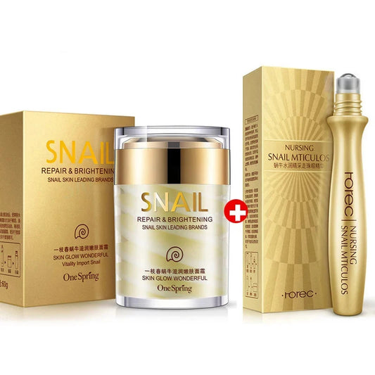 Snail & Collagen Cream | Anti-Aging, Whitening, Dark Circle Fading, Eye Bag Removal, Face & Eye Serum