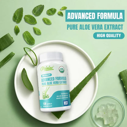 Pslalae | Organic Aloe Vera Capsules | Gut Health, Digestive Comfort, Immune Support | 60 Capsules